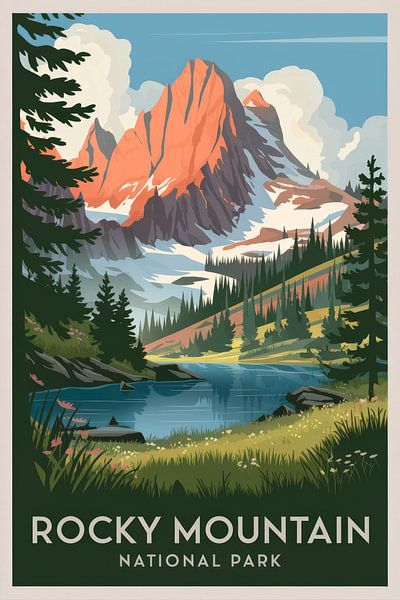 Rocky Mountain National Park by Poster Art Shop