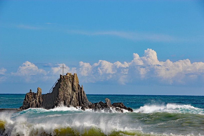 Ligurische Zee, Sestri Levante von Wilma Overwijn
