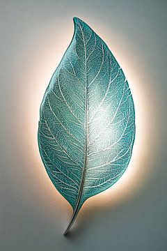 Sfeervolle wandlamp in bladvorm van Art & Soul Creations
