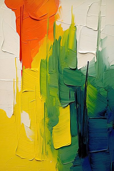 Abstract impasto by Wall Wonder