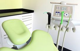 Dental chair with treatment tool