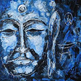 Buddha Blue 3 by Hans Tijssen