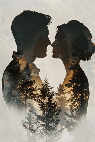 Homme et femme dans la forêt