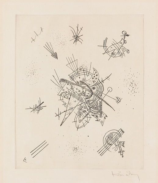 kleine werelden, Kleine Welten X, WASSILY KANDINSKY, 1922 van Atelier Liesjes