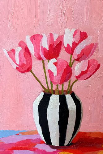 Colourful Tulips by Jacky