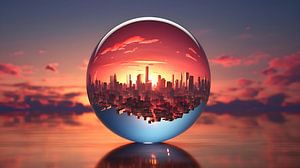 Photographie d'un globe de verre sur PixelPrestige
