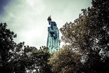 De Verborgen Pracht van Liberty: Een Uniek Perspectief op het Vrijheidsbeeld in New York 10 van FotoDennis.com | Werk op de Muur