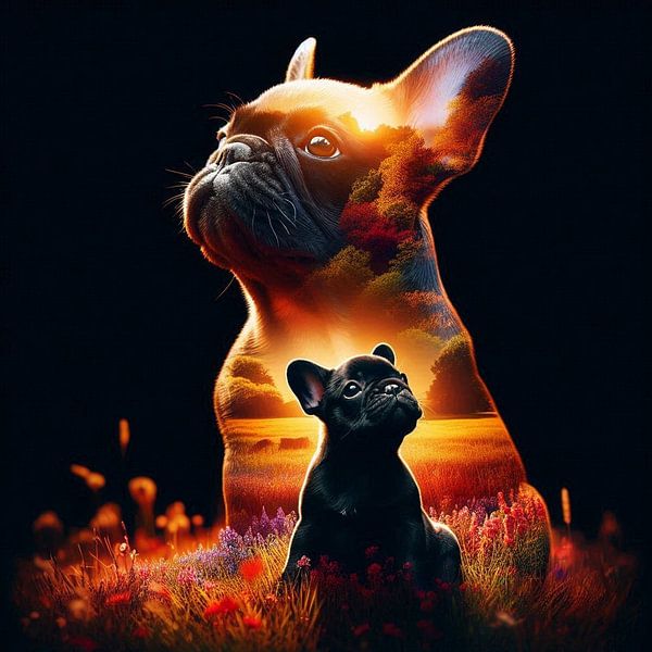 French Bulldog by Moni Baum