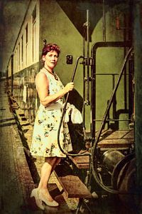 La femme et le train
