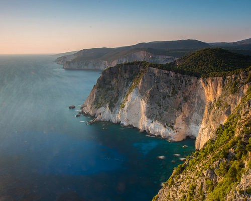 De kustlijn van het eiland Zakynthos