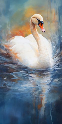 Swimming Swan
