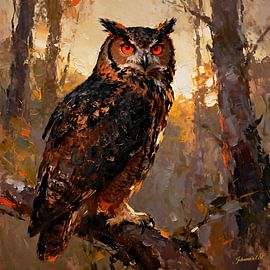 Wildlife - Untamed Grace - Owl 2 by Johannas Art Creations