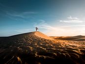 Dansend in de woestijn van Gran Canaria van Visuals by Justin thumbnail