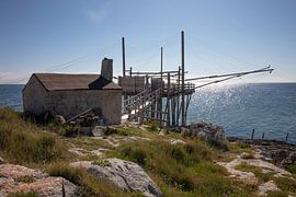 Trabucco di Molinella near Vieste, Italy