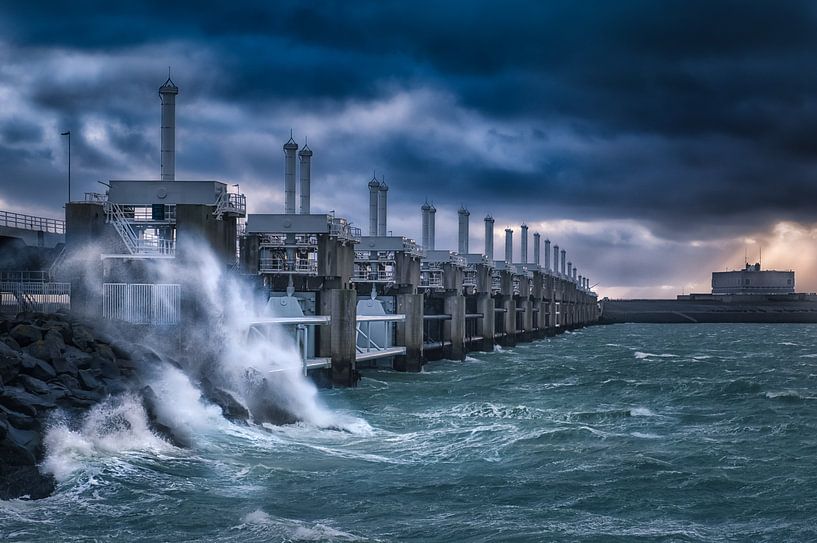 Storm bij Neeltje Jans van Sander Poppe