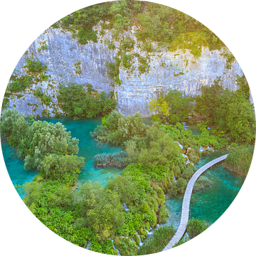 Plitvice lakes and waterfalls, Croatia van Sander Meertins