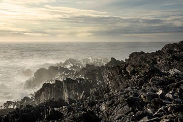 Ireland's wild rocky coastline at sunset by Bo Scheeringa Photography