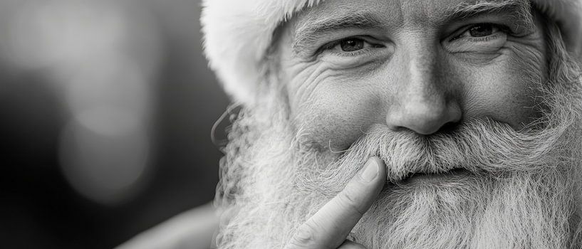 Father Christmas smiles by Poster Art Shop