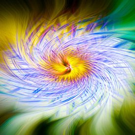 Passion flower abstract by Adri Rovers