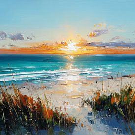 Sunset by the sea by ARTemberaubend