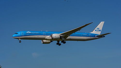 Landende KLM Boeing 787-10 Dreamliner.