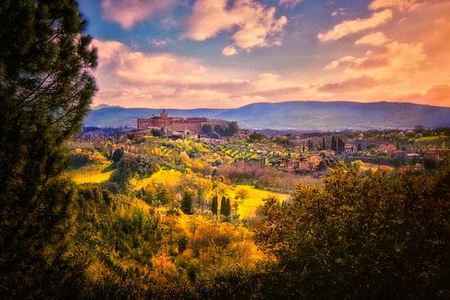 Het wijnkasteel op de heuvel