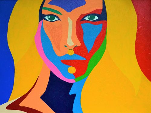  Madame 2 , red, blue and yellow