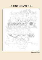 Zonnebloemen (Ascii kunst)