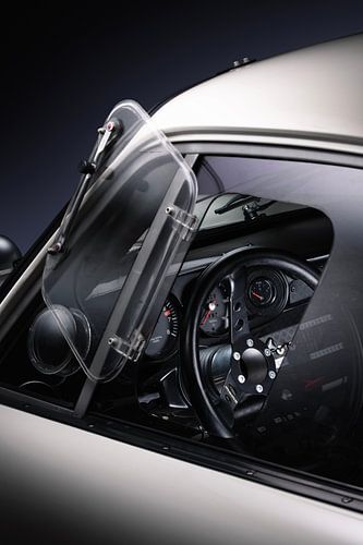 1967 Porsche 911R Recreation Monte Carlo rally tribute window and cockpit by Thomas Boudewijn