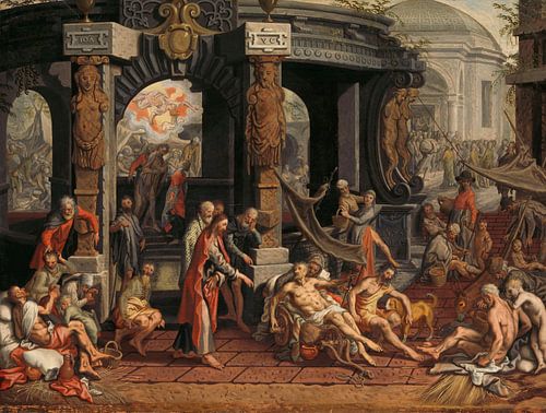 La guérison de l'infirme de Béthesda, Pieter Aertsen, 1575.