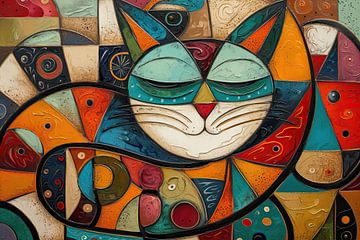 Schilderij Kat | Schilderij Poes van De Mooiste Kunst