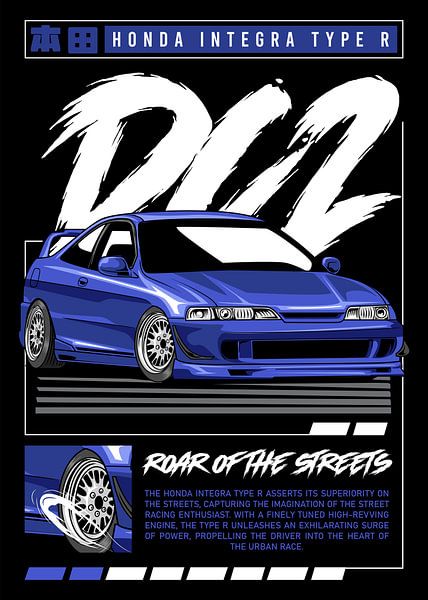 Honda Integra Typ R DC2 JDM Auto von Adam Khabibi