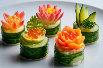 Kunstige sushi van Poster Art Shop