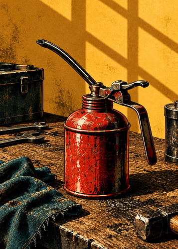 Bidon d'huile « Vintage Workshop »