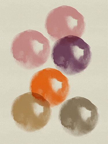 Minimalistische abstracte kleurrijke vormen I