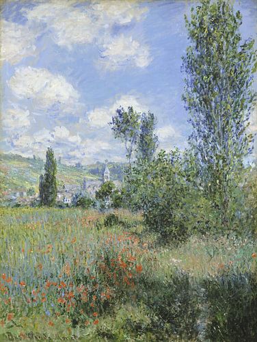Weergave van Vétheuil, Claude Monet