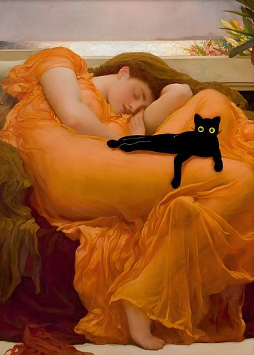 Kat Print Beroemde schilderkunst Schilderij van Outdoor Way