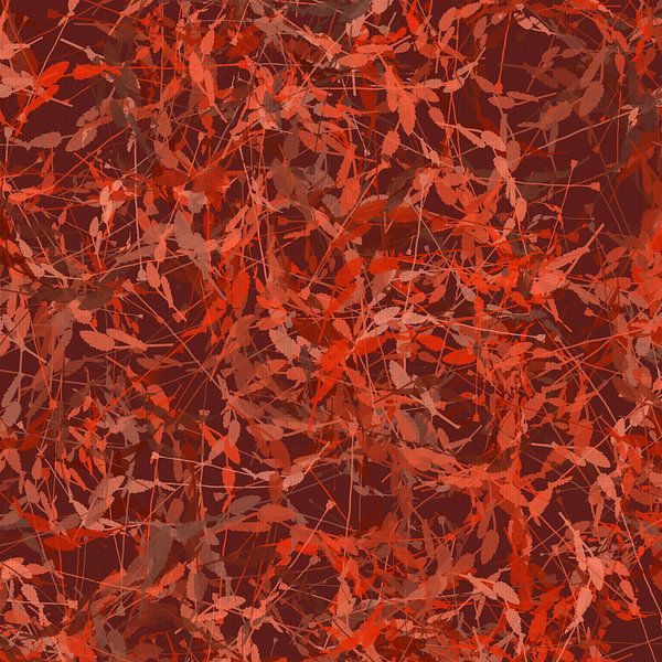 Autumnal botanical. Falling Leaves Abstraction by Dina Dankers