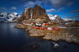 Hamnoy dorp van Wojciech Kruczynski