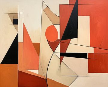 Harmonie | Abstracte Geometrie van Abstract Schilderij