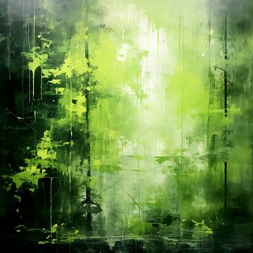 Groen Abstract van Dakota Wall Art