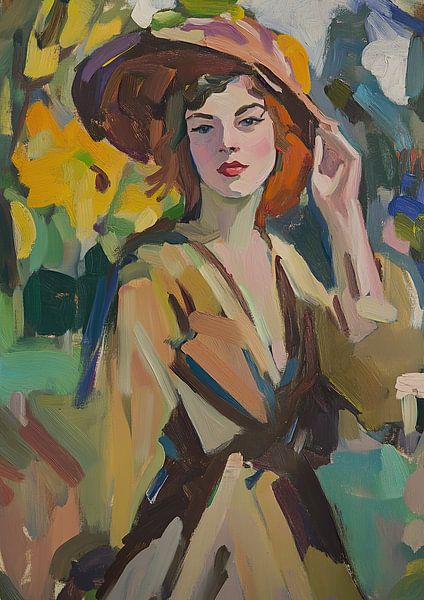Portrait in the style of Henri Matisse by Niklas Maximilian