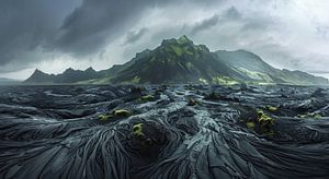 Dramatische Landschaft in Island