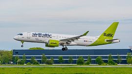 AirBaltic Airbus A220-300 passenger aircraft. by Jaap van den Berg