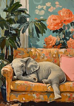 The elephant that makes itself comfortable by Niklas Maximilian