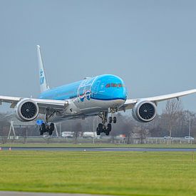 Landende KLM Boeing 787-10 Dreamliner. van Jaap van den Berg