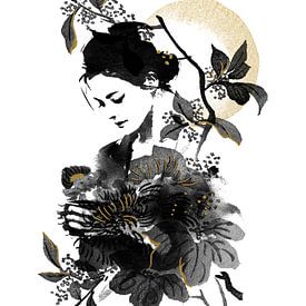 Japandi Portrait by Marja van den Hurk