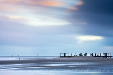 Noordzeestrand in de storm van Tilo Grellmann