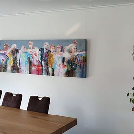 Customer photo: Party people by Atelier Paint-Ing, on canvas