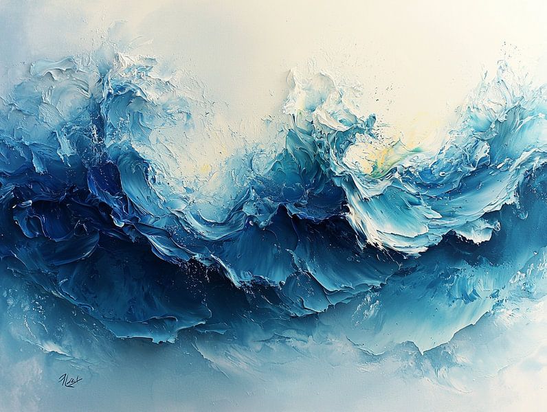 Blaue Wellen von Bianca Bakkenist